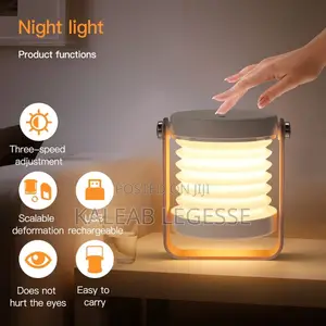 Photo - Foldable Led Bedside Table Lamp