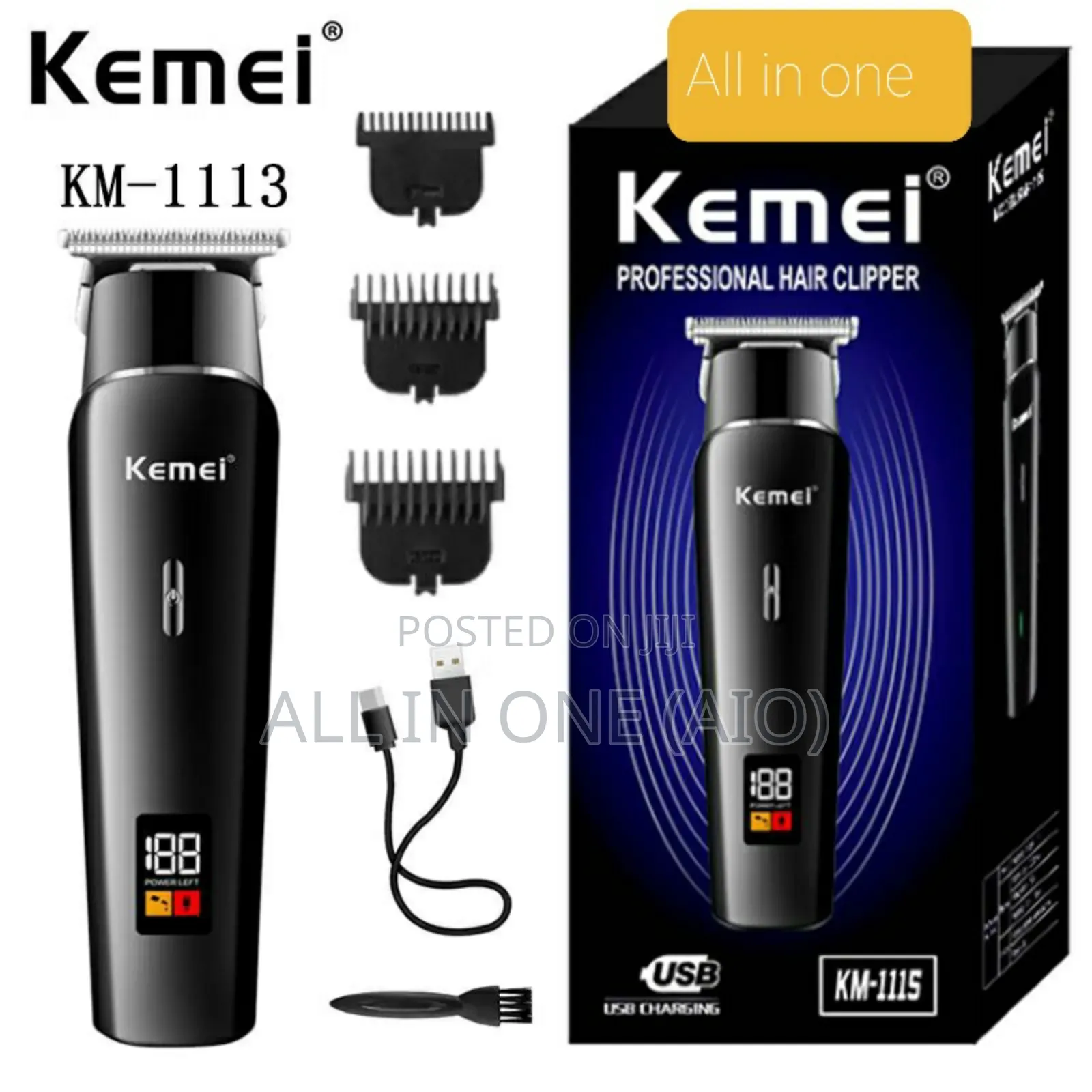 Kemei Km-1113 Hair Clipper and Trimmer