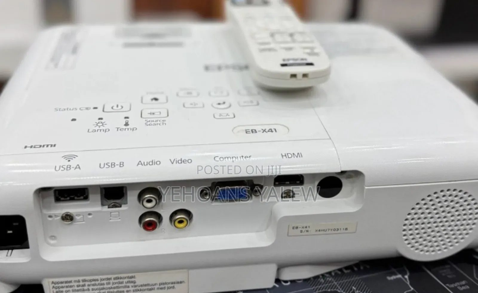 Epson Projector Model Name: Eb-X41 Hardware Interface: Vga,