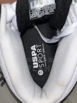 U.S. Polo Assn. High-Top Sneakers( White and Black)