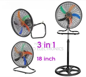 High-Power Standing Fan Ventilator –Strong Airflow, Modern Design