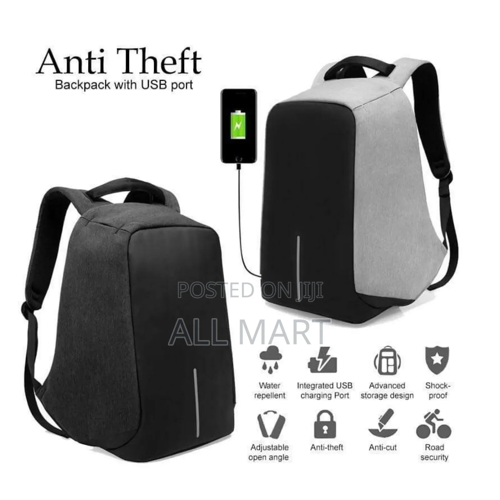 Anti Theft Back Pack