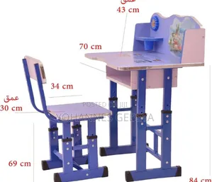 Writing Desk and Chairs Set for Kids
