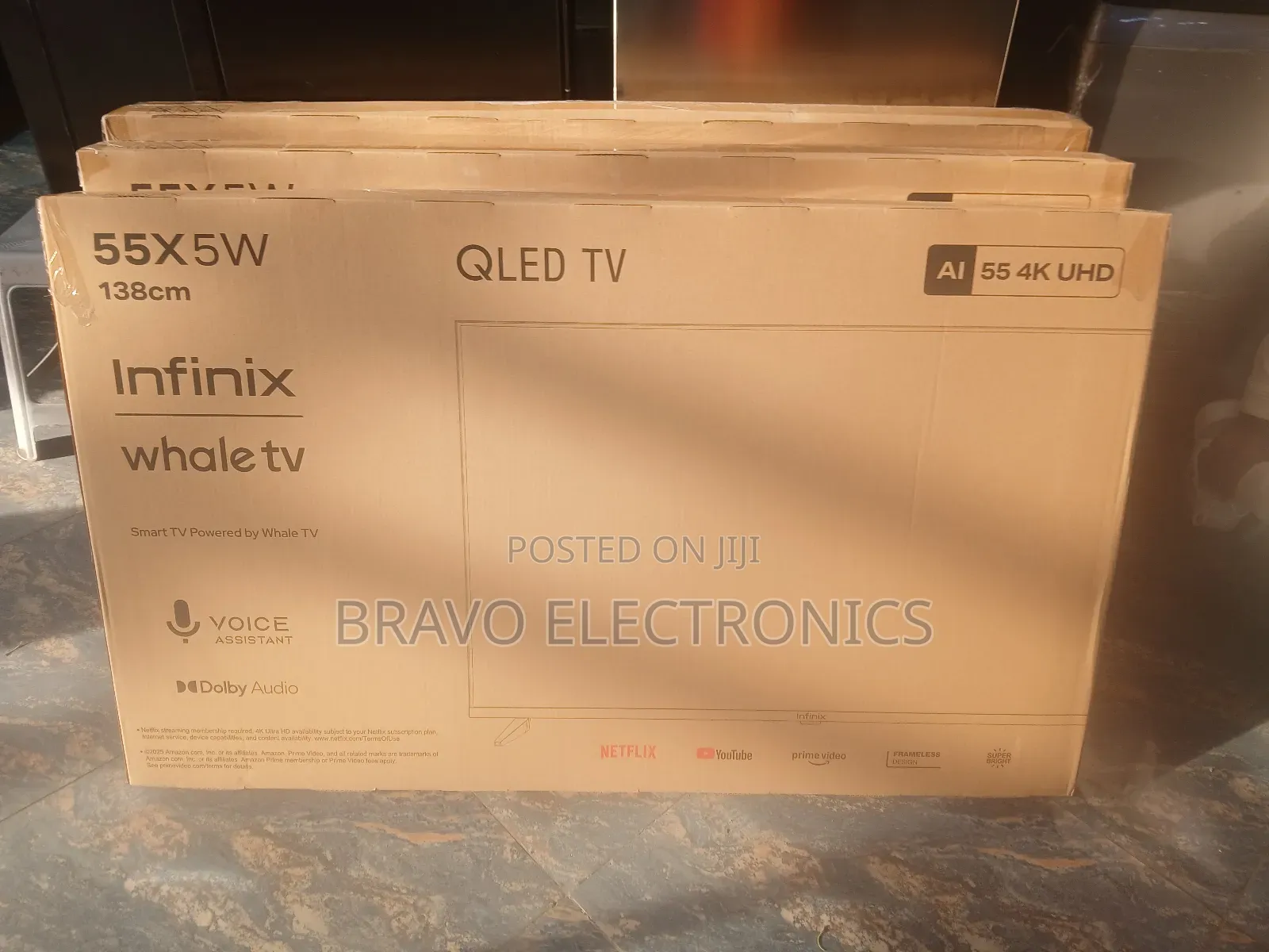 Infinix 55" Frameless Whale Tv – With Smart Voice Assistant