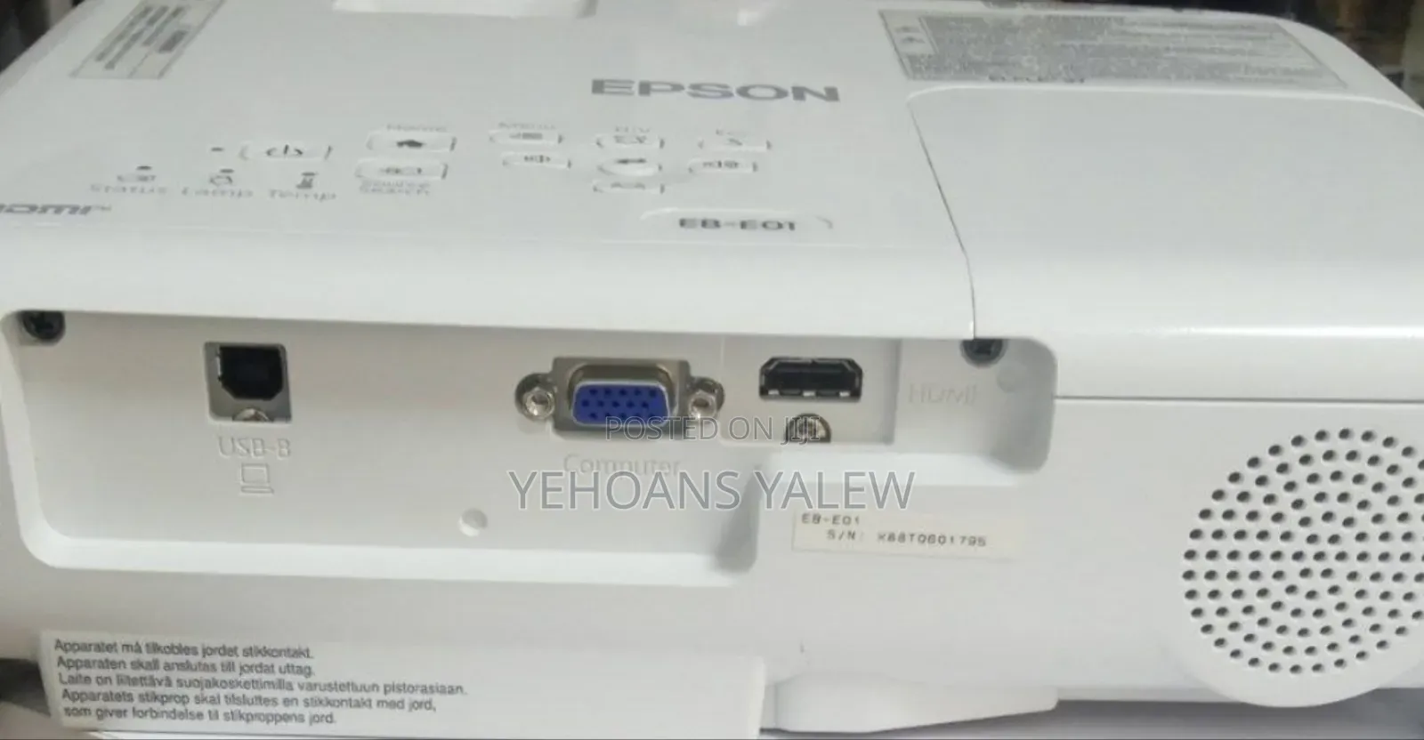 New Epson Projector Has Remote Model Name: Eb-