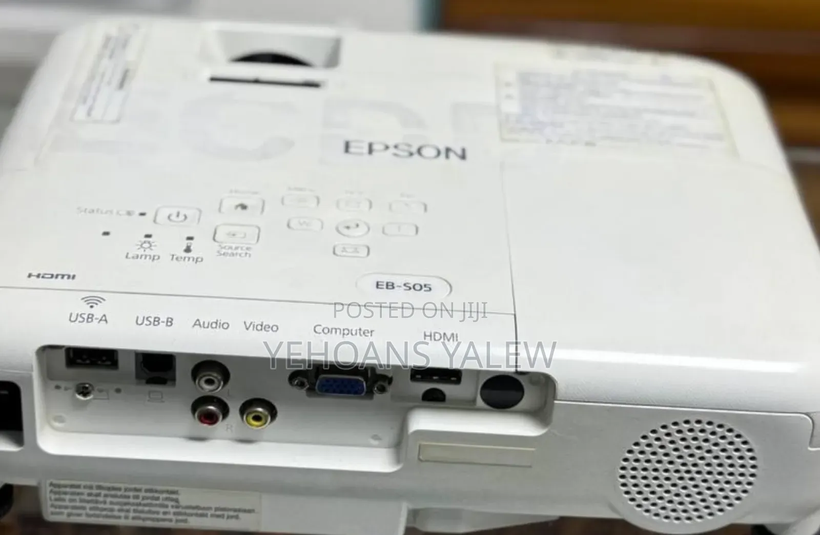 Epson Projector Model Name: Eb-S05 With Bag Hardware Interface: