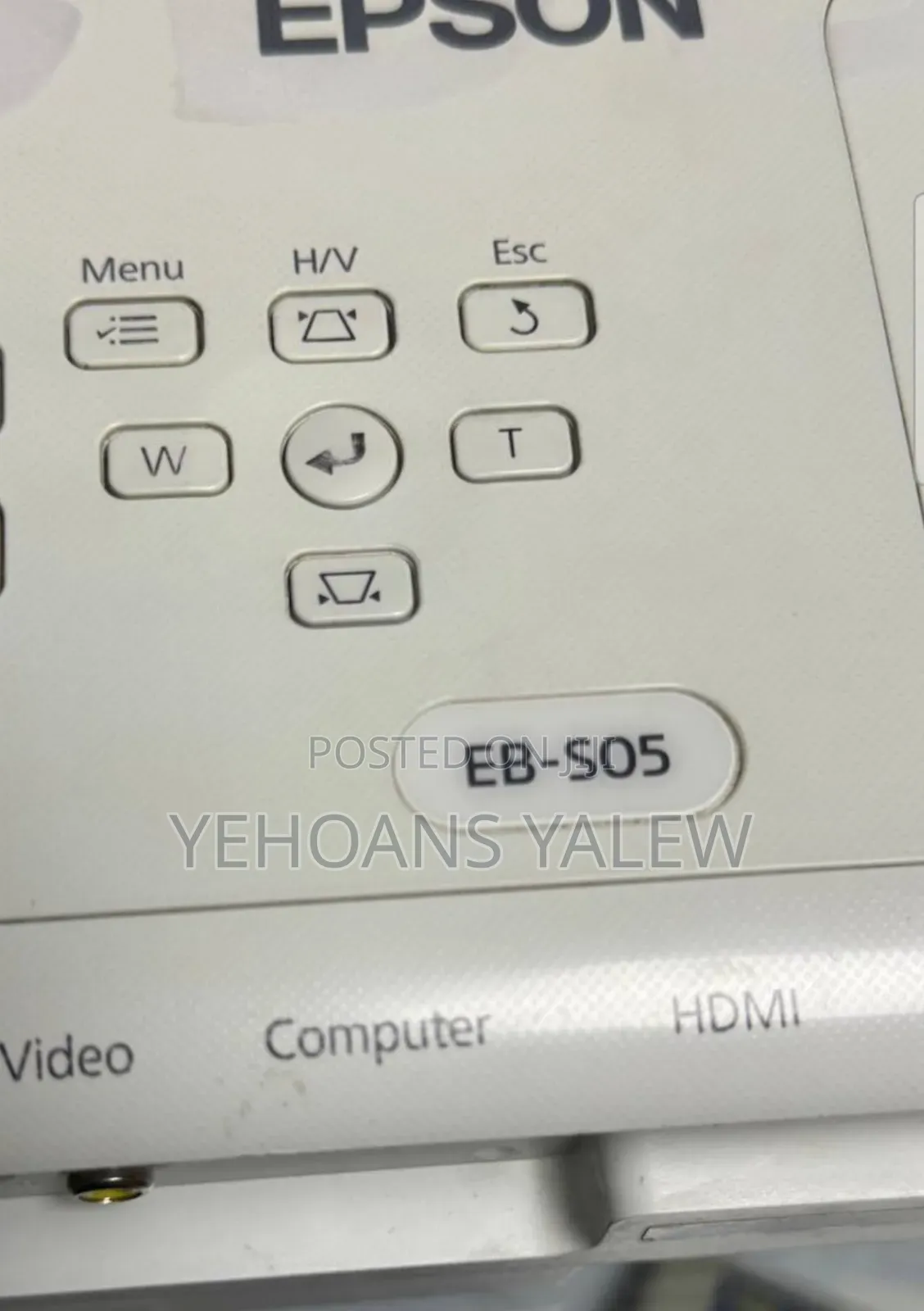 Epson Projector Model Name: Eb-S05 With Bag Hardware Interface: