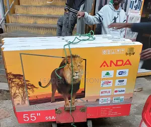 Anda Tv 55" Smart Android Tv Double Glass Tv New 2025