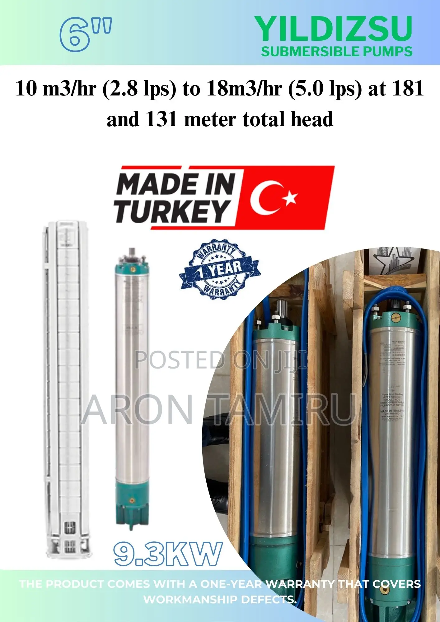 Submersible Borehole Pump