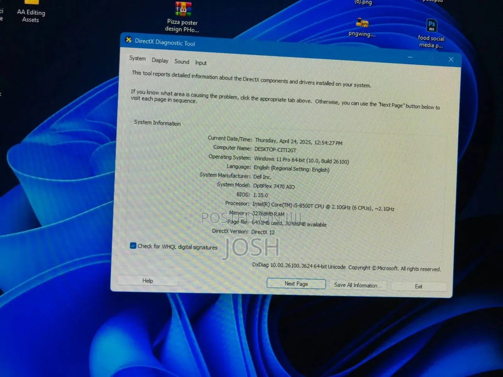 Dell OptiPlex 7000 7410 All-in-One 32GB Intel Core I5 HDD+SSD 2T