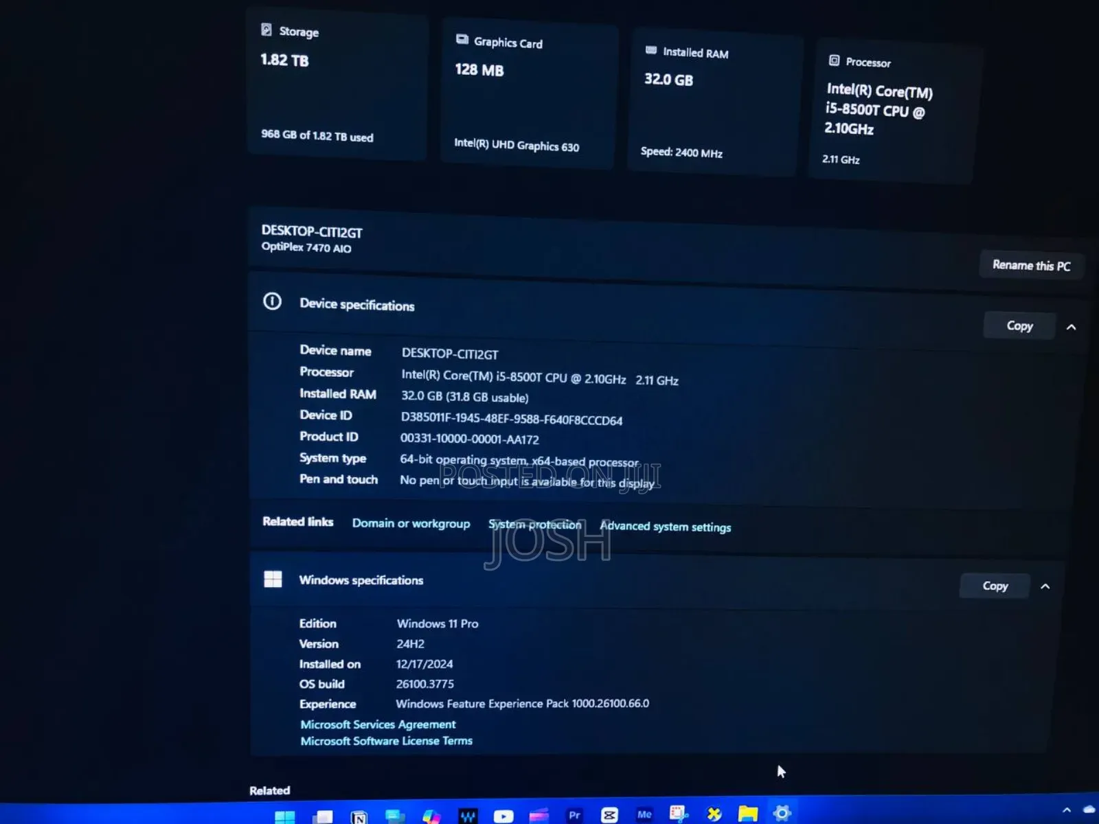 Dell OptiPlex 7000 7410 All-in-One 32GB Intel Core I5 HDD+SSD 2T
