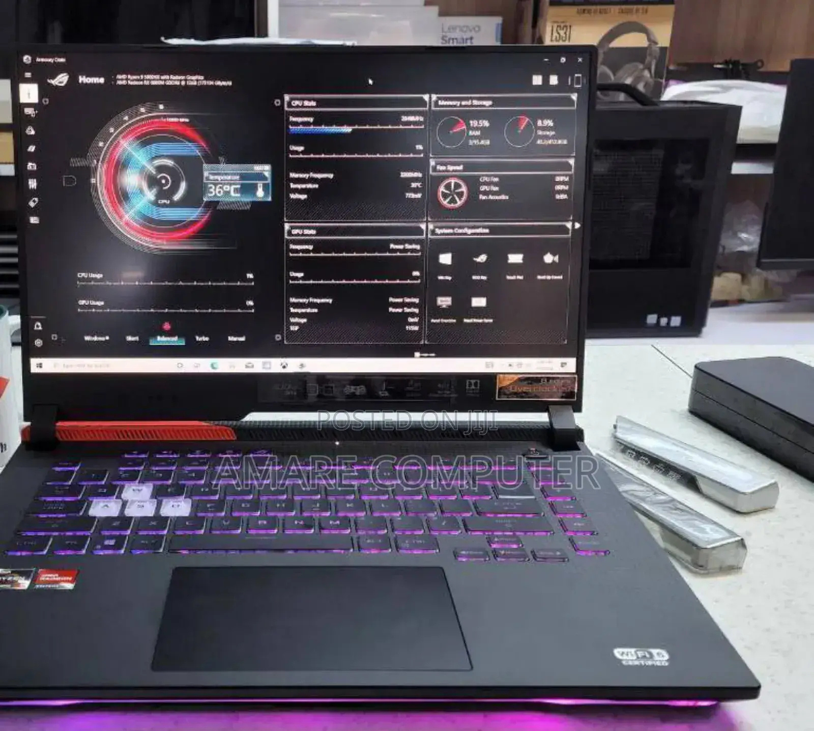 New Laptop Asus 16GB AMD Ryzen 9 SSD 512GB