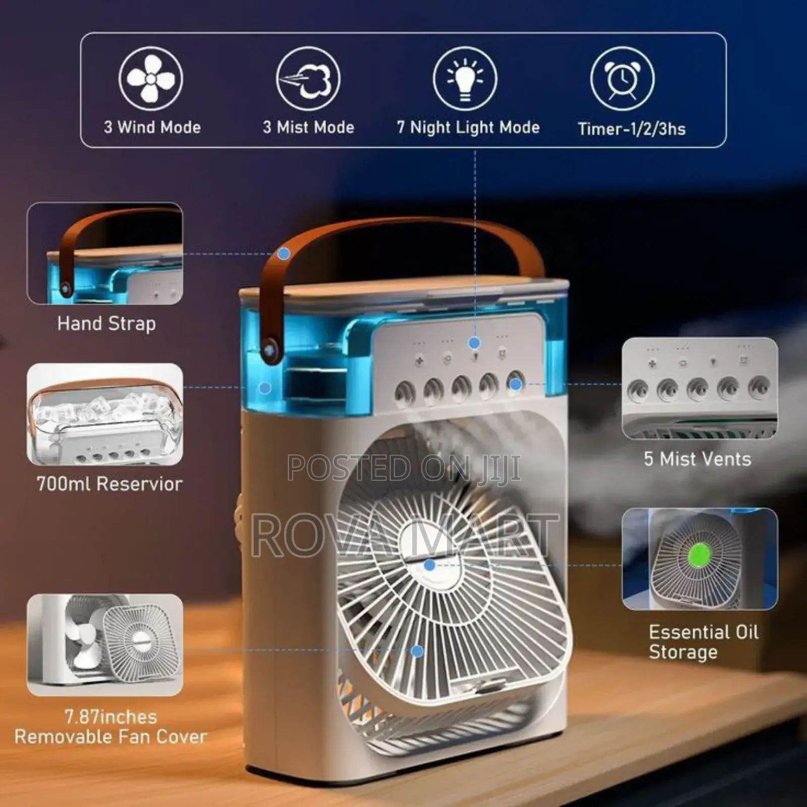 Duel Use Air Cooler Fan And Humidifier