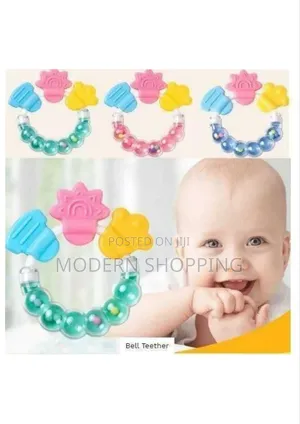 Photo - New Design Food Grade Soft Silicone Teether Chew Baby Teether
