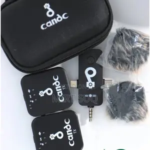 Candc Dual Mic Wireless Interview Microphone 2transmitters + 1receiver