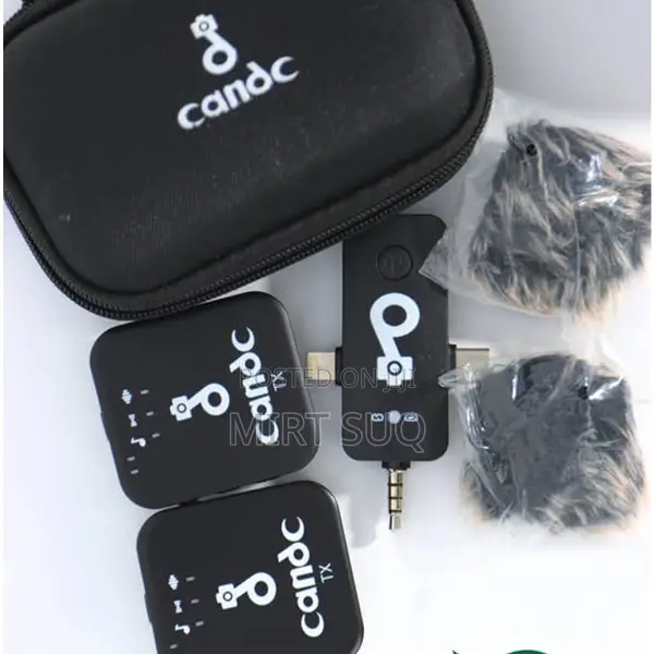 Candc Dual Mic Wireless Interview Microphone 2transmitters + 1receiver