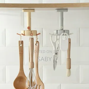 2pcs Wall Mount Home Rotating Storage Rack