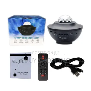 Photo - Bluetooth Galaxy Projector Light With Ocean Waves Music Sync