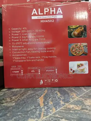 Alpha Grill Oven /Hot Plate