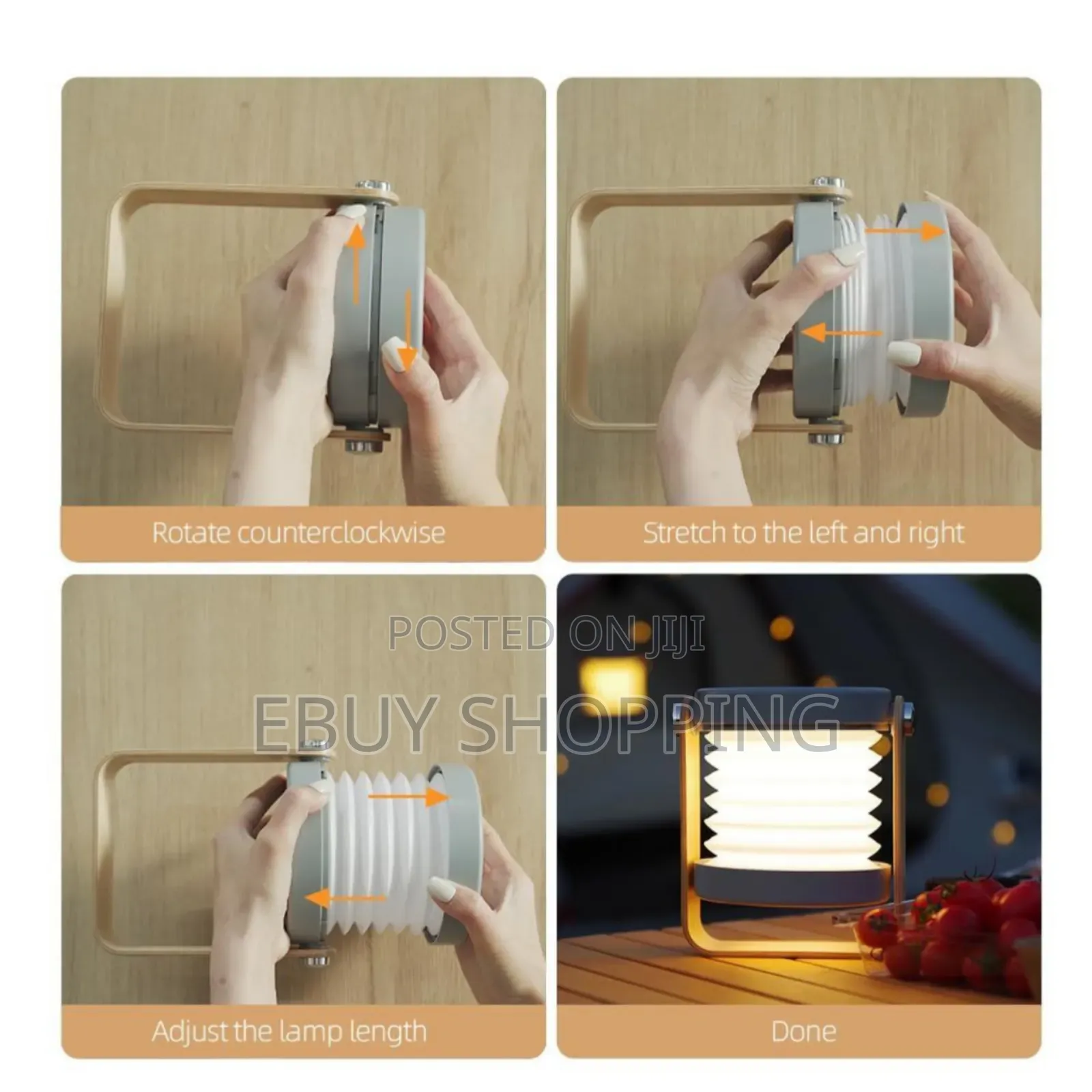 Portable Retractable Night Light With Usb Charging, Flexible