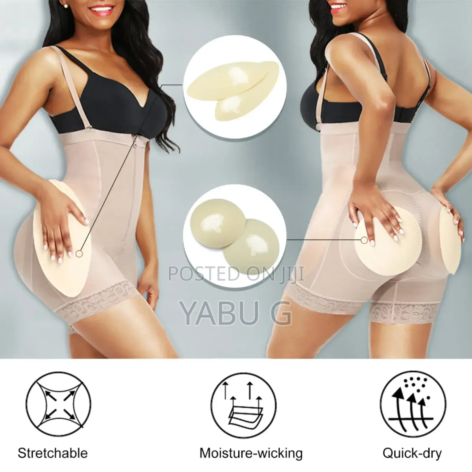 Beauty Women Butt Lifter Plus Size Tummy Control Pantiess Waist Traine