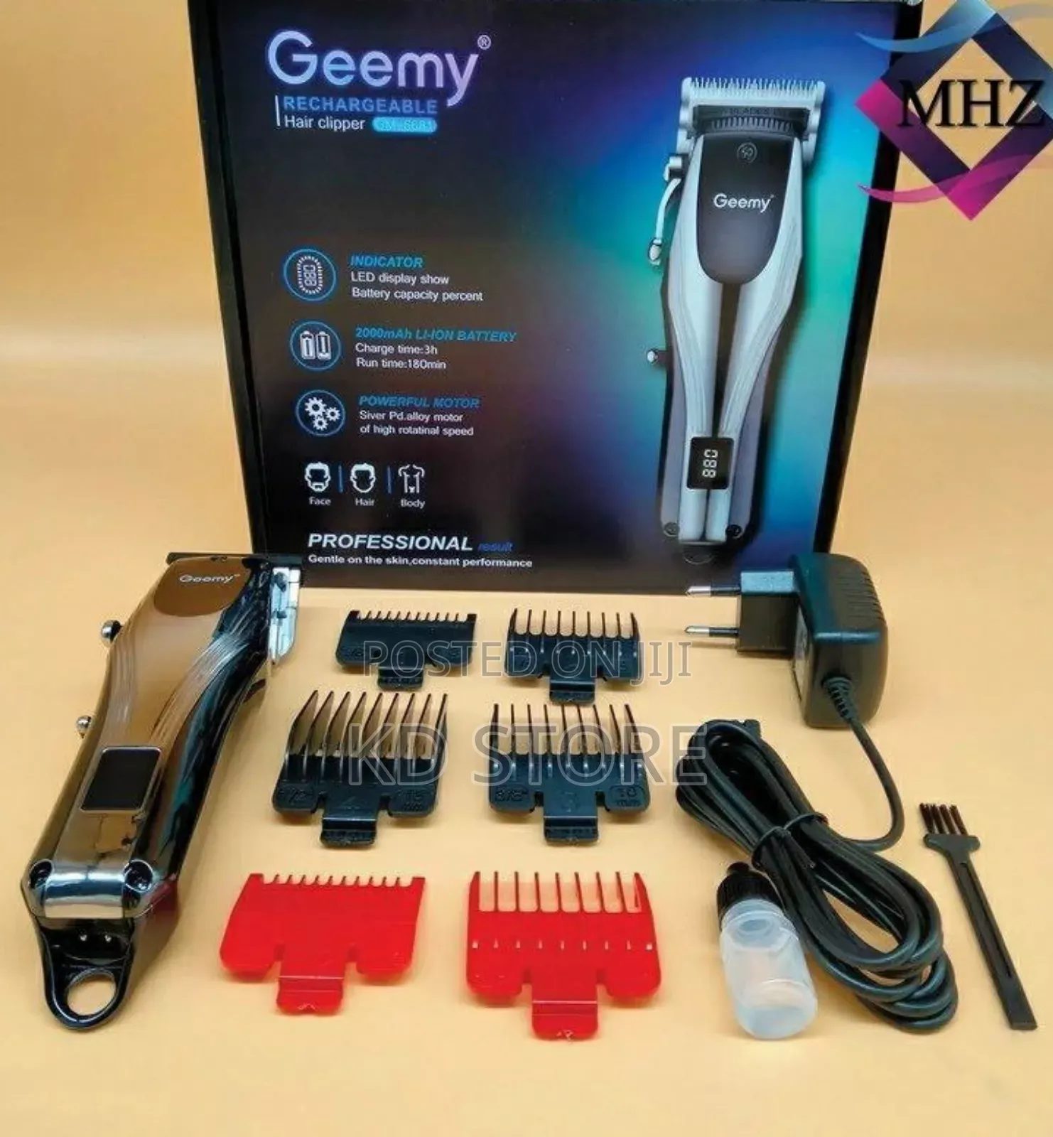 Geemy Rechargeable Hair Clipper Gm-6680