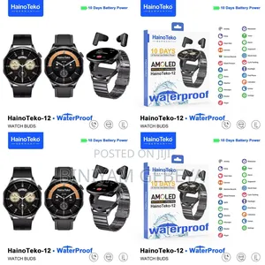Photo - Original New Hanio Teco -12 Smartwatch With Earbuds