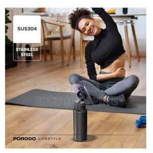 Insulated Water Bottle With Magnetic Base for Car Office - 1l Porodo