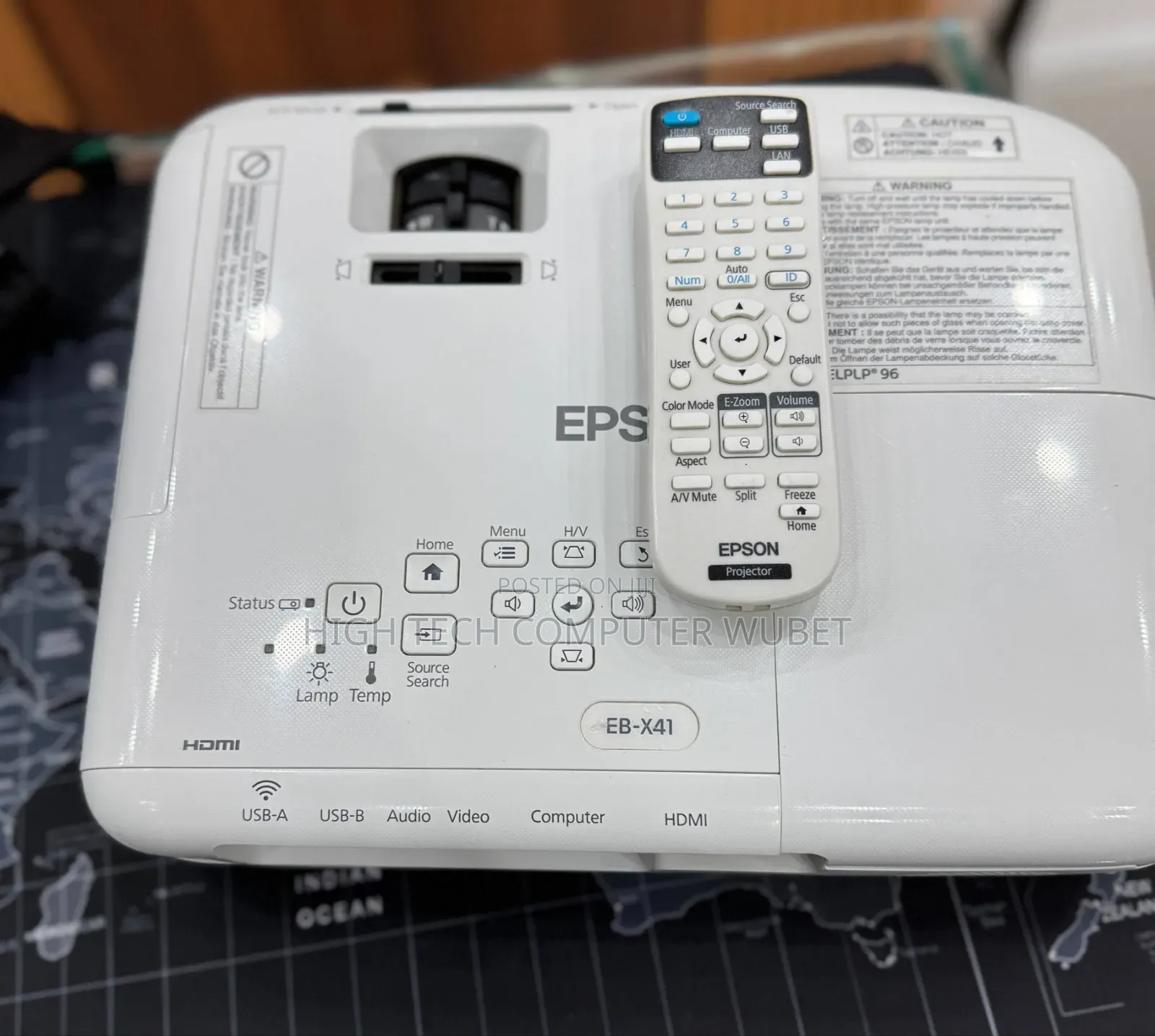 Epson Projector 
Model Name: Eb-X41
Hardware Interf