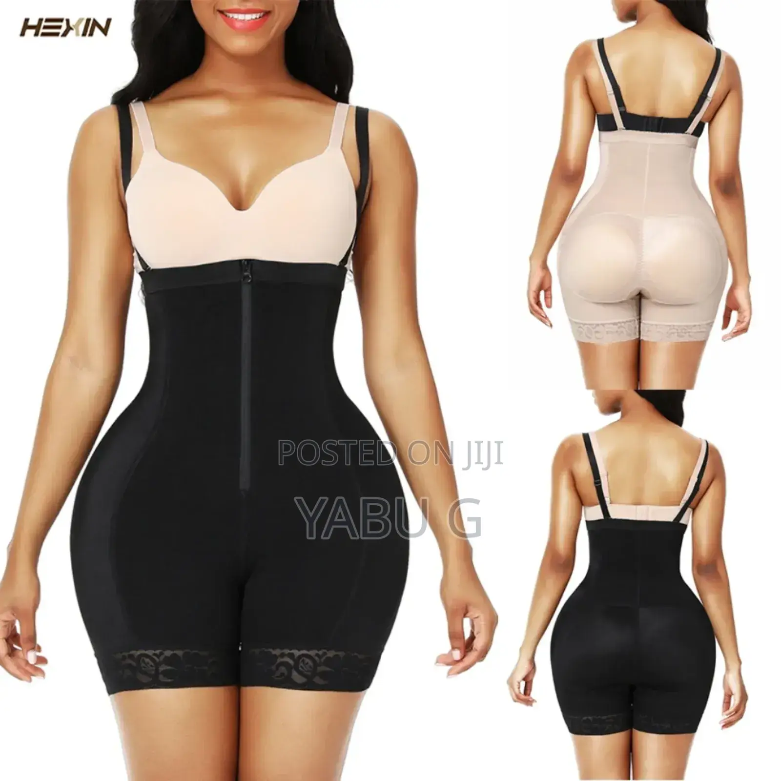 Women Faja With Zipper Crotch and Removable Straps Size