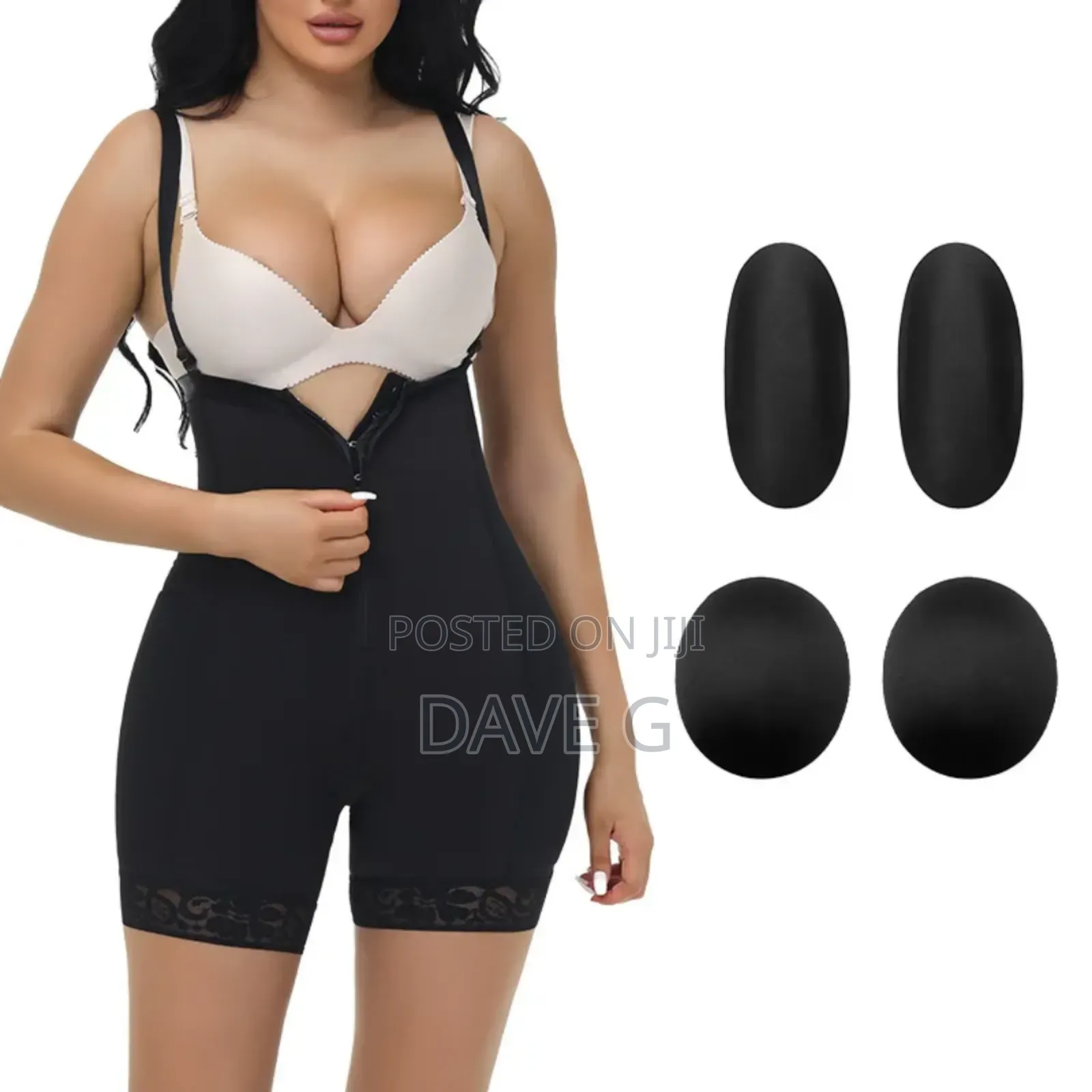 Women Faja With Zipper Crotch and Removable Straps Size