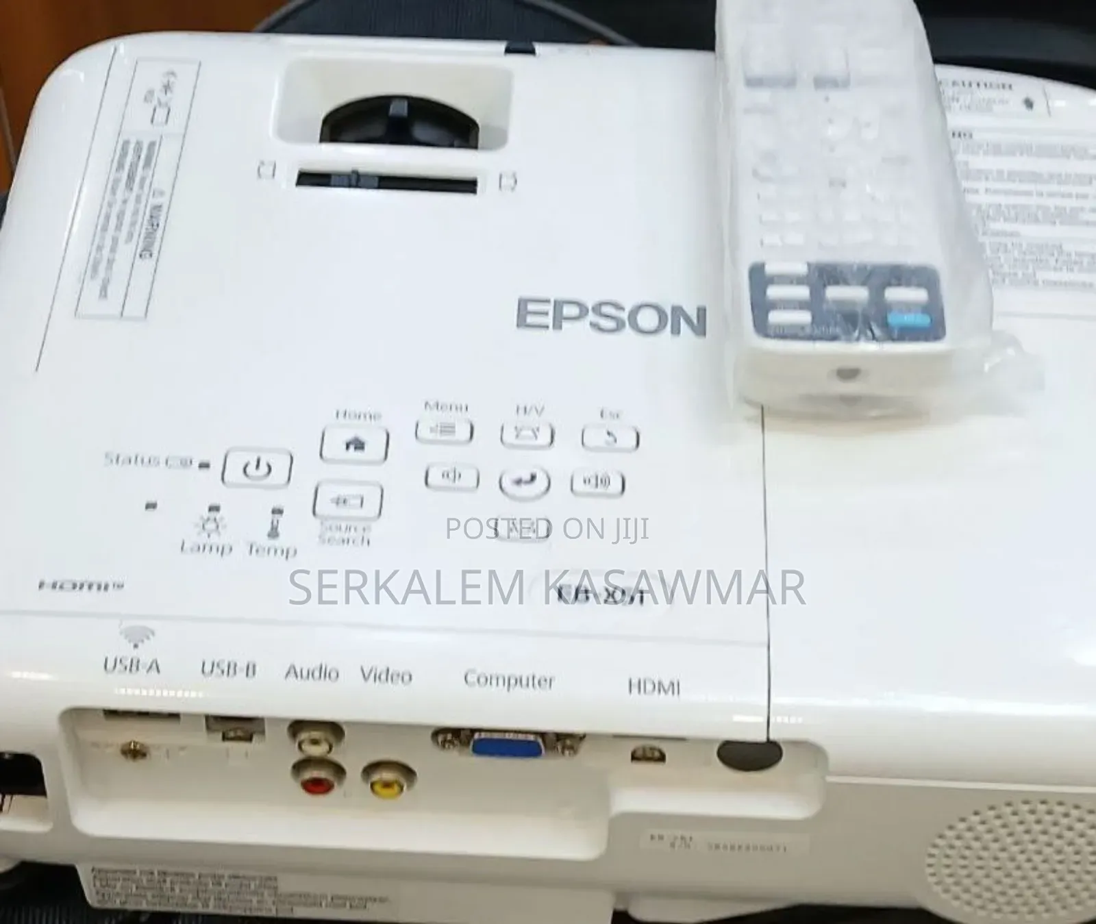 1epson Projector Model: Eb-X51 Has: Bag Remote Model