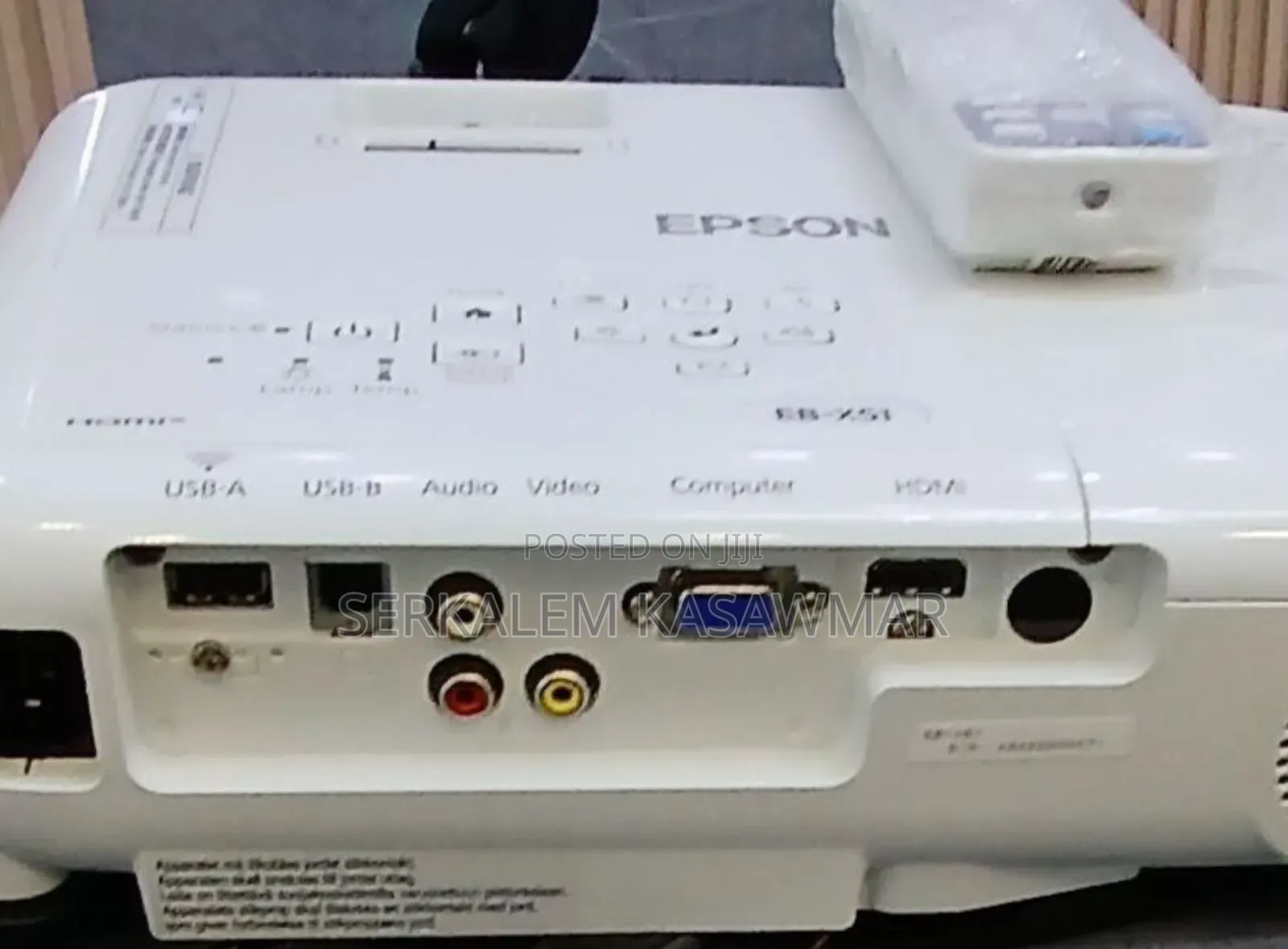 1epson Projector Model: Eb-X51 Has: Bag Remote Model