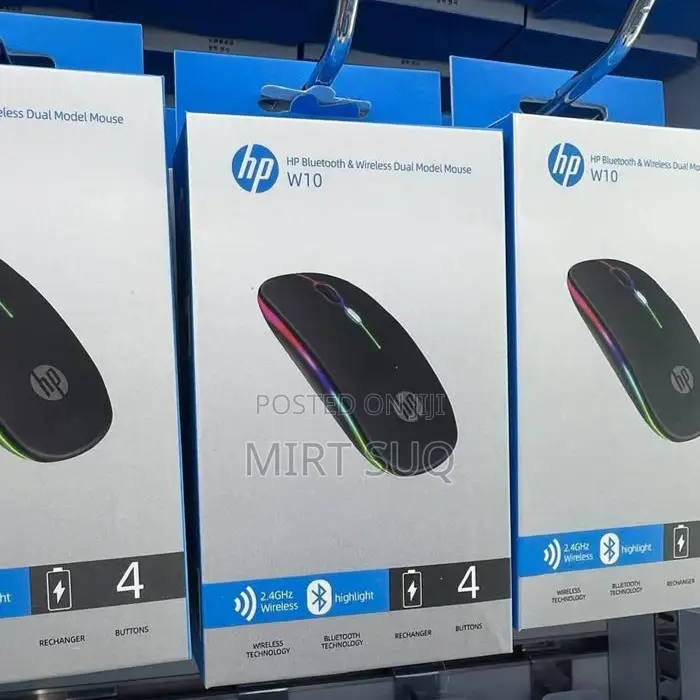 Hp Bluetooth Wireless Dual Model Mouse W10 (Hp W10 Mouse)