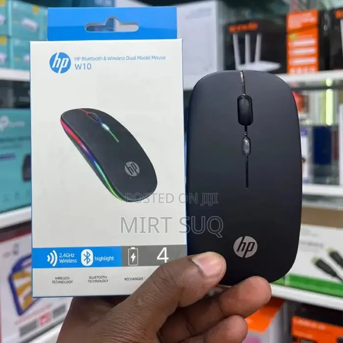 Hp Bluetooth Wireless Dual Model Mouse W10 (Hp W10 Mouse)