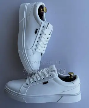 Original Hugo Boss ‘Triple White’ Men’S Flat Casual Leather Shoes