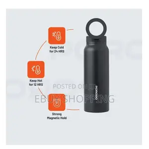 Porodo 1l Stainless Steel Bottle With Strong Magnetic Mount