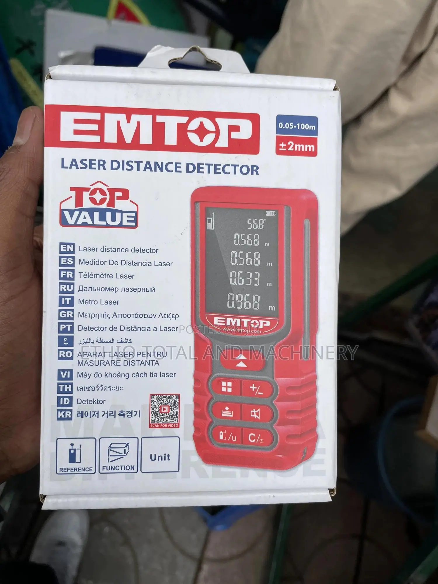 Emtop Leser Distance Meter 100 Meter