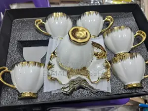 የብና ሲኒ Gold With White Cup