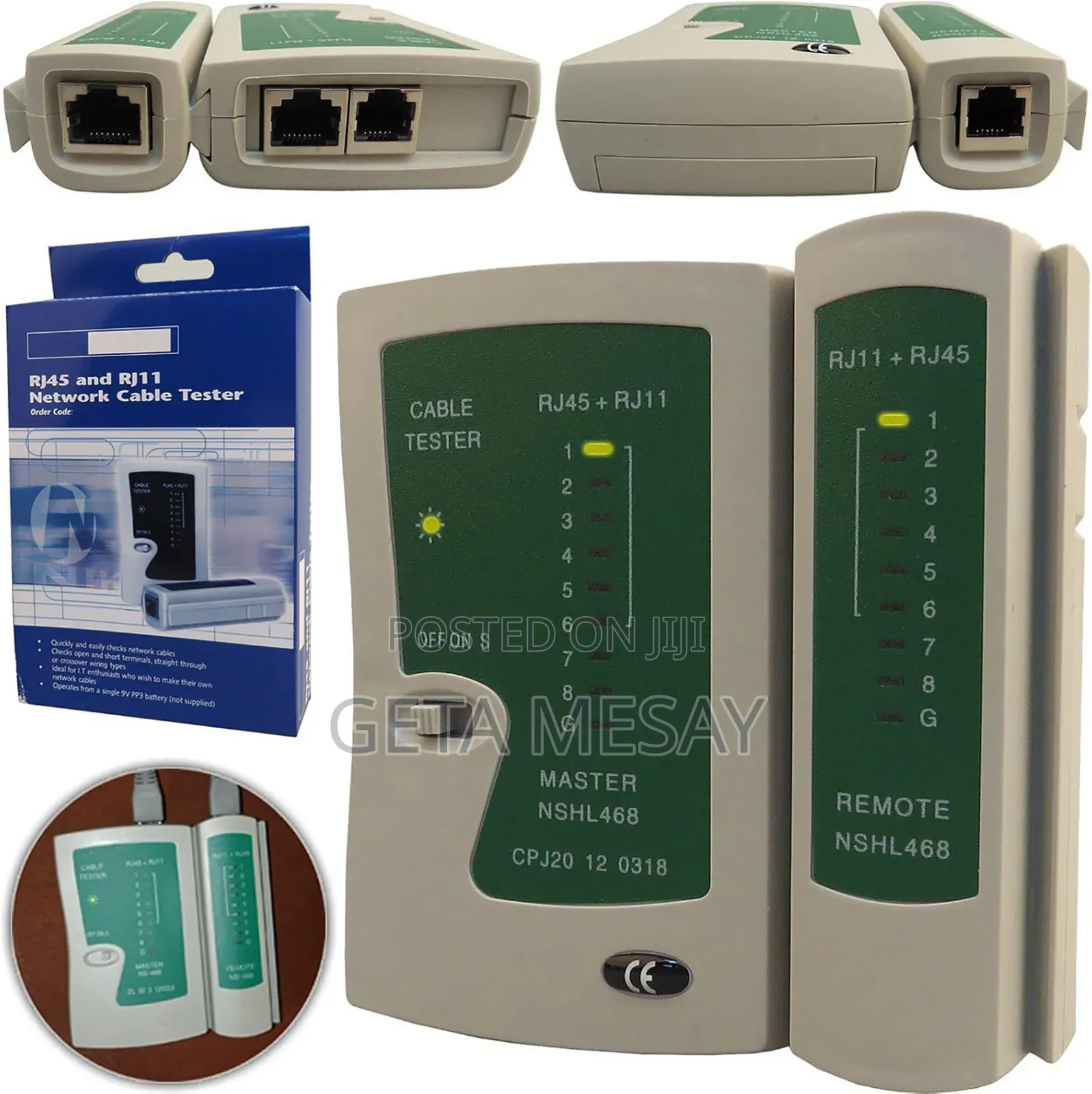 Rj45 Rj11 Network Cable Tester - Diagnose Ethernet Phone Cables