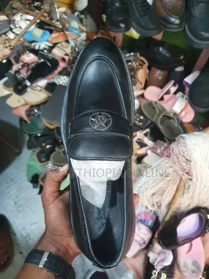 Casual Simple Black Men's Shoes [On Hand]