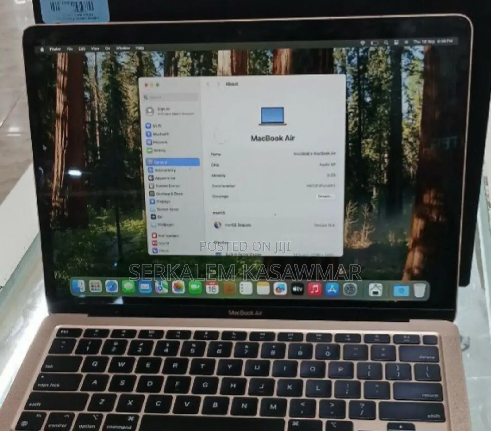 New Laptop Apple MacBook Air 2020 M1 8GB Apple M1 SSD 256GB