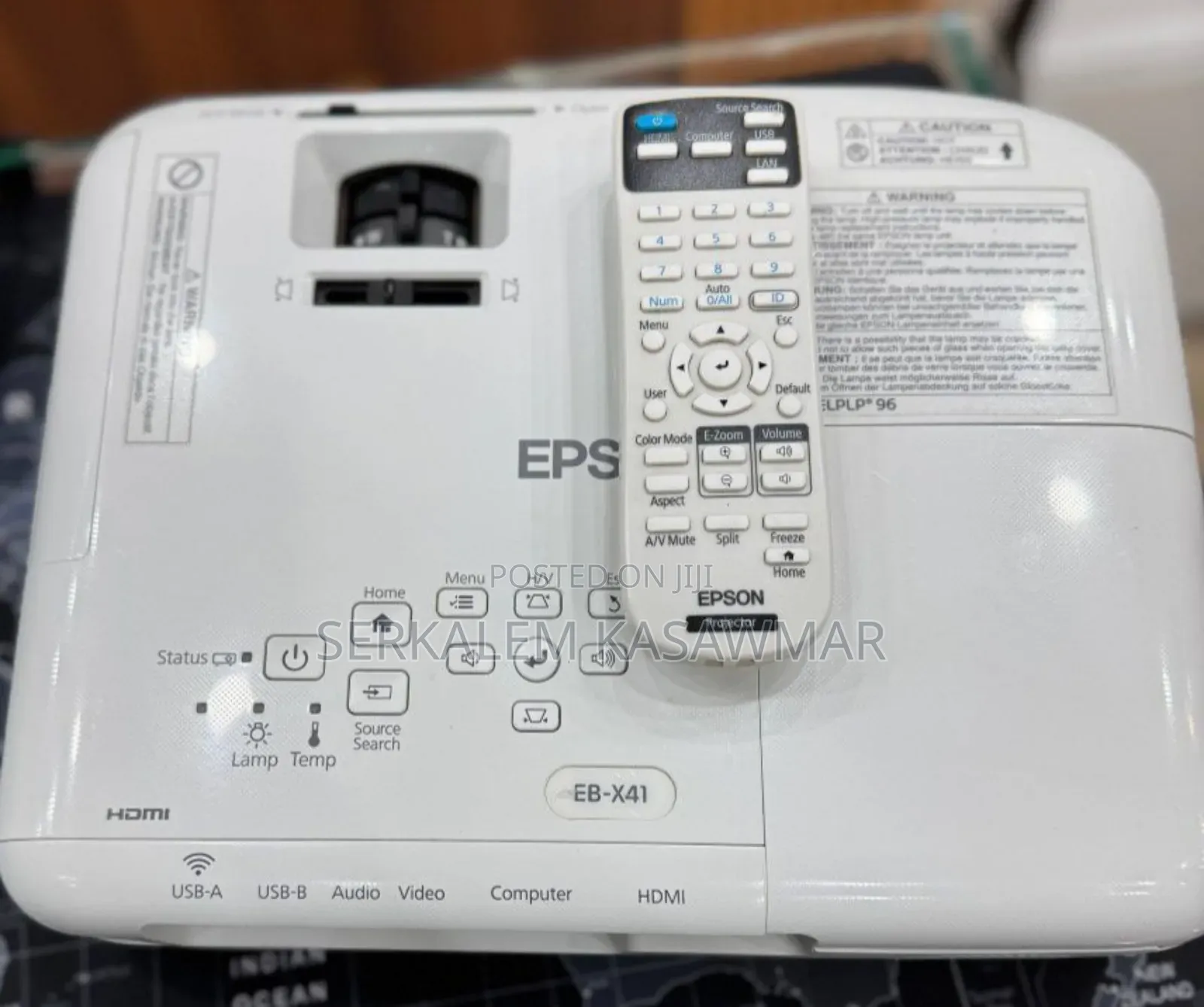 1Epson Projector Model Name: Eb-X41 Hardware Inte