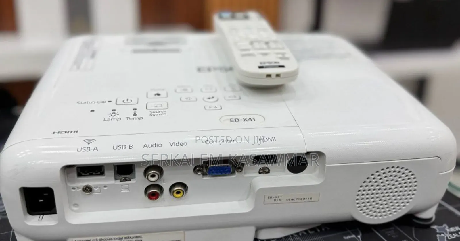 1Epson Projector Model Name: Eb-X41 Hardware Inte