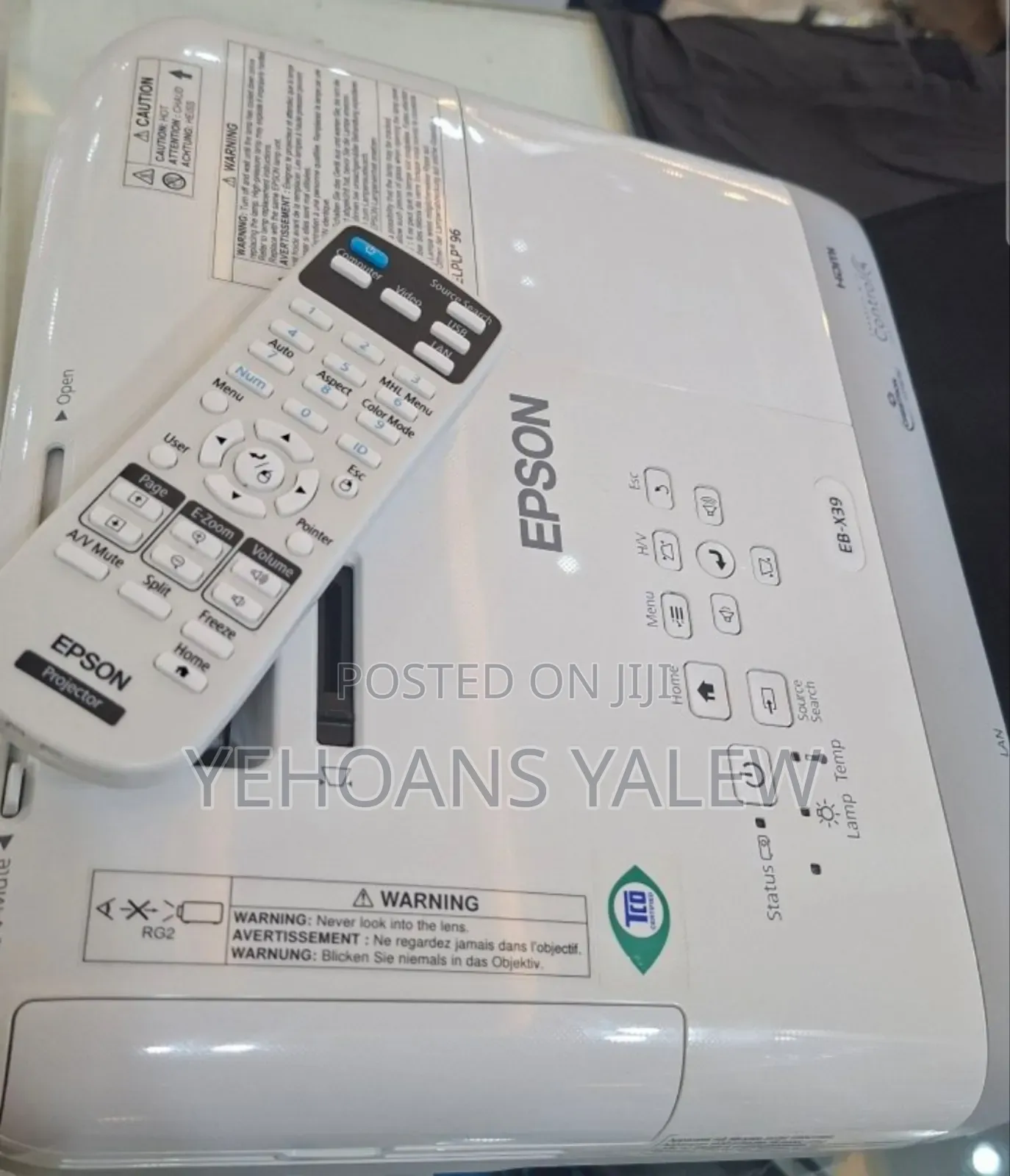 Brand New Epson Projector Has Remote and Bag Model Name: Eb-X39