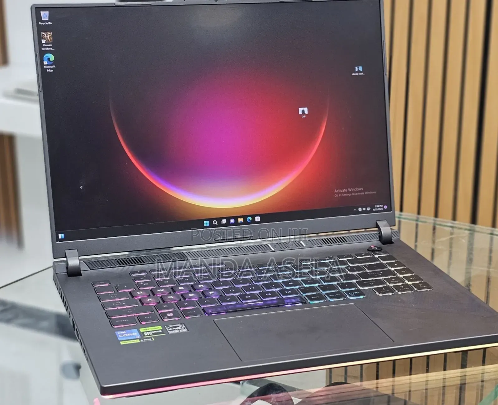 New Laptop Asus ROG Strix G16 G614 16GB Intel Core I7 SSD 1T