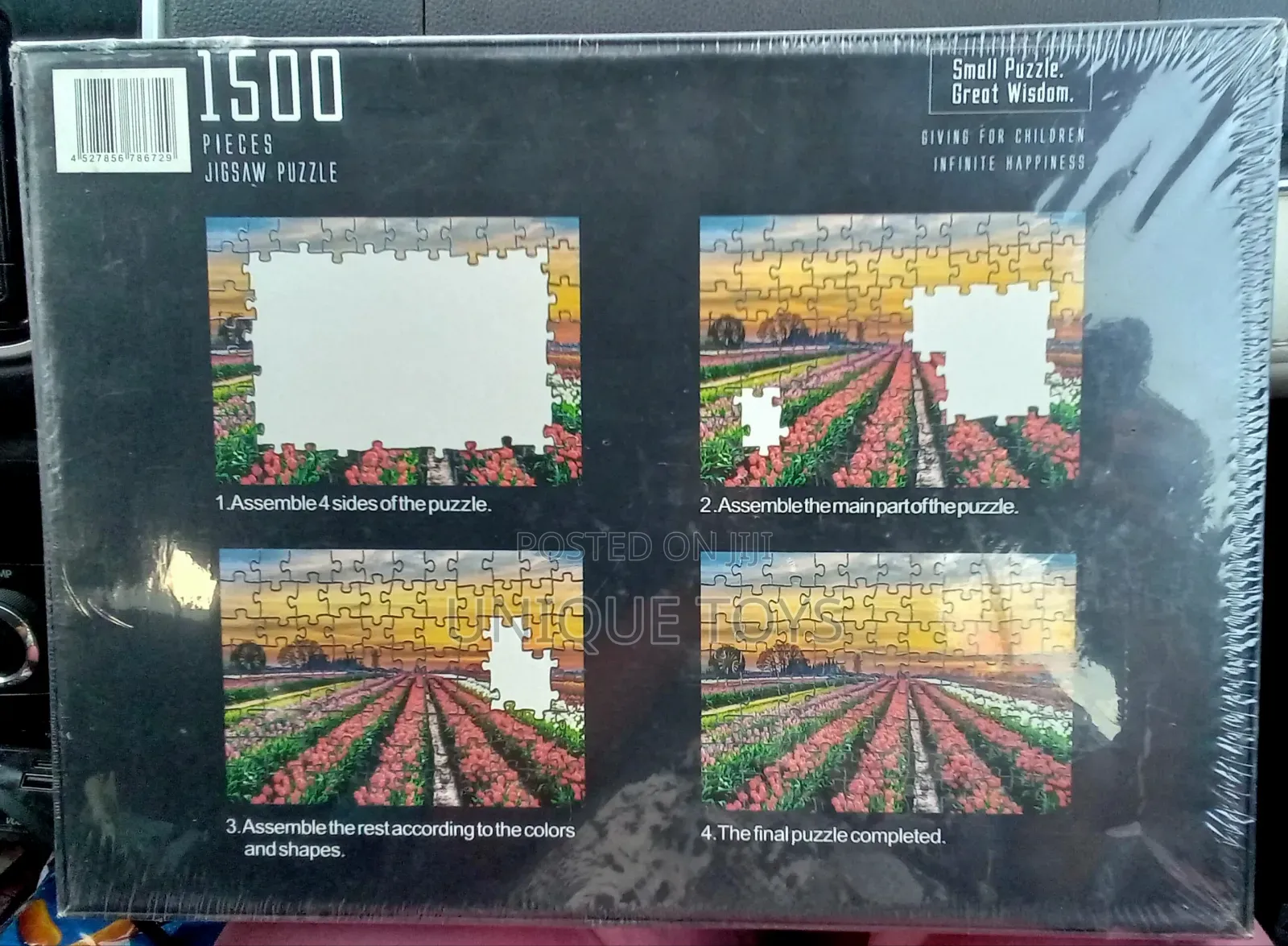  1500-Piece Jigsaw Puzzle – Tulip Field Landscape 
