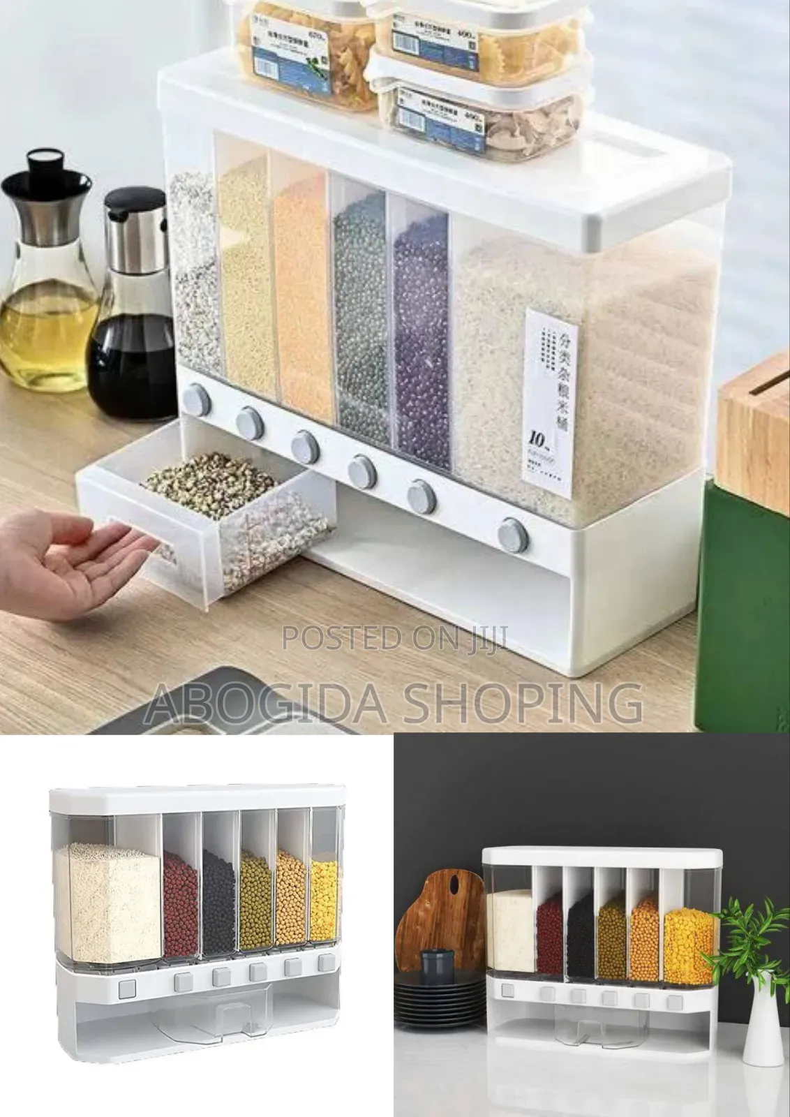 Multiple Dispenser for Cereals Grains and Pulse