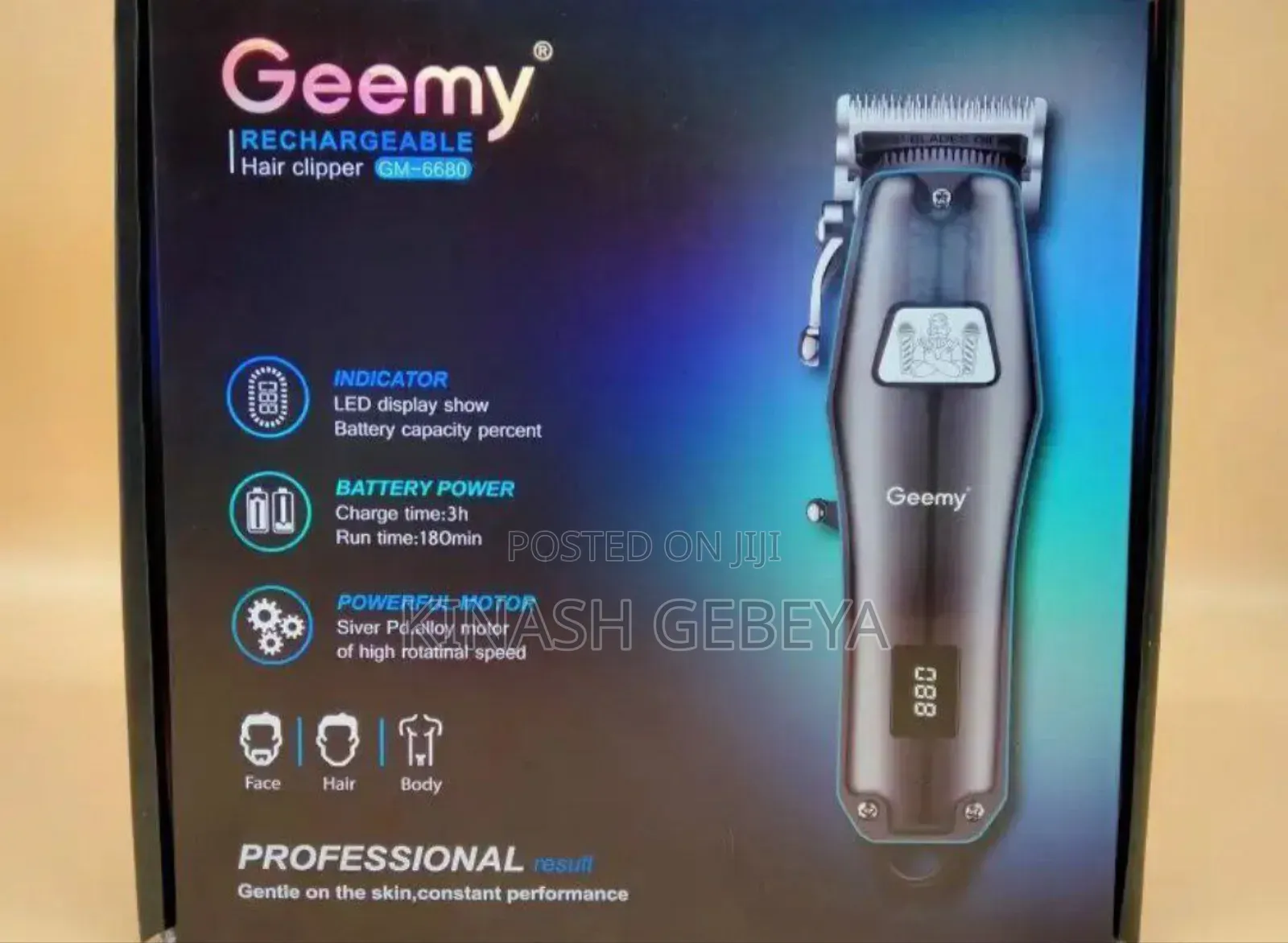 Geemy Rechargeable Hair Clipper
