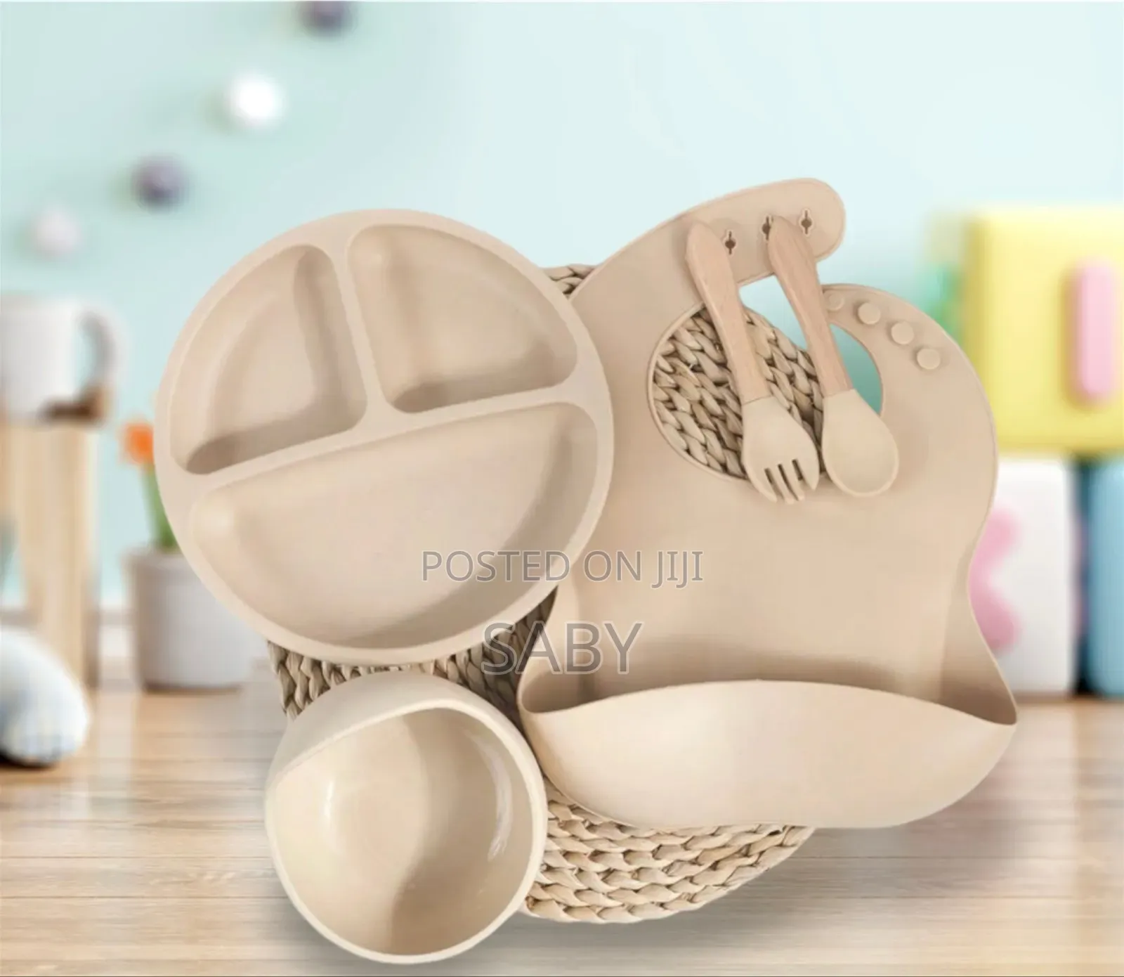 Silicon Bib +Bowl Set